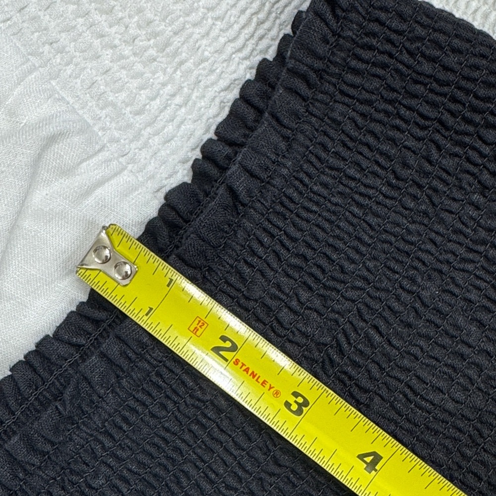 J. Crew Linen Smocked Waist Mini Skirt Bundle XXL Plus Size Black, White & Linen - Picture 9 of 16